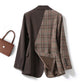 Suit Jacket Panel Plaid Design Feels Small