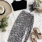 Solid-color Spaghetti-strap Top And Floral-print Slit Hem Skirt Set