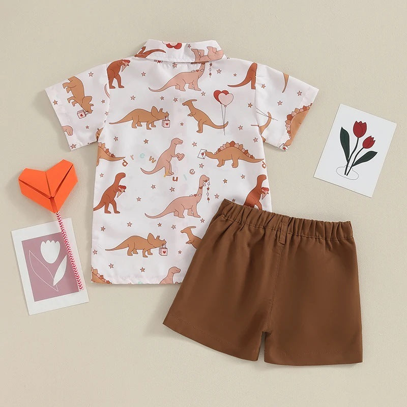 European And American Summer Children's Two-piece Suit