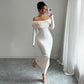 Women's Long-sleeved Sheath Dress