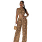 Solid Color See-through Two-piece Set For Women