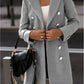 Manteau Nizi croisé à manches longues et col blazer
