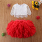 Ensemble jupe en maille pour enfant