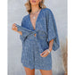New V-Neck Wide Loose Jumpsuit For Women At Home And Holiday Style Jumpsuit