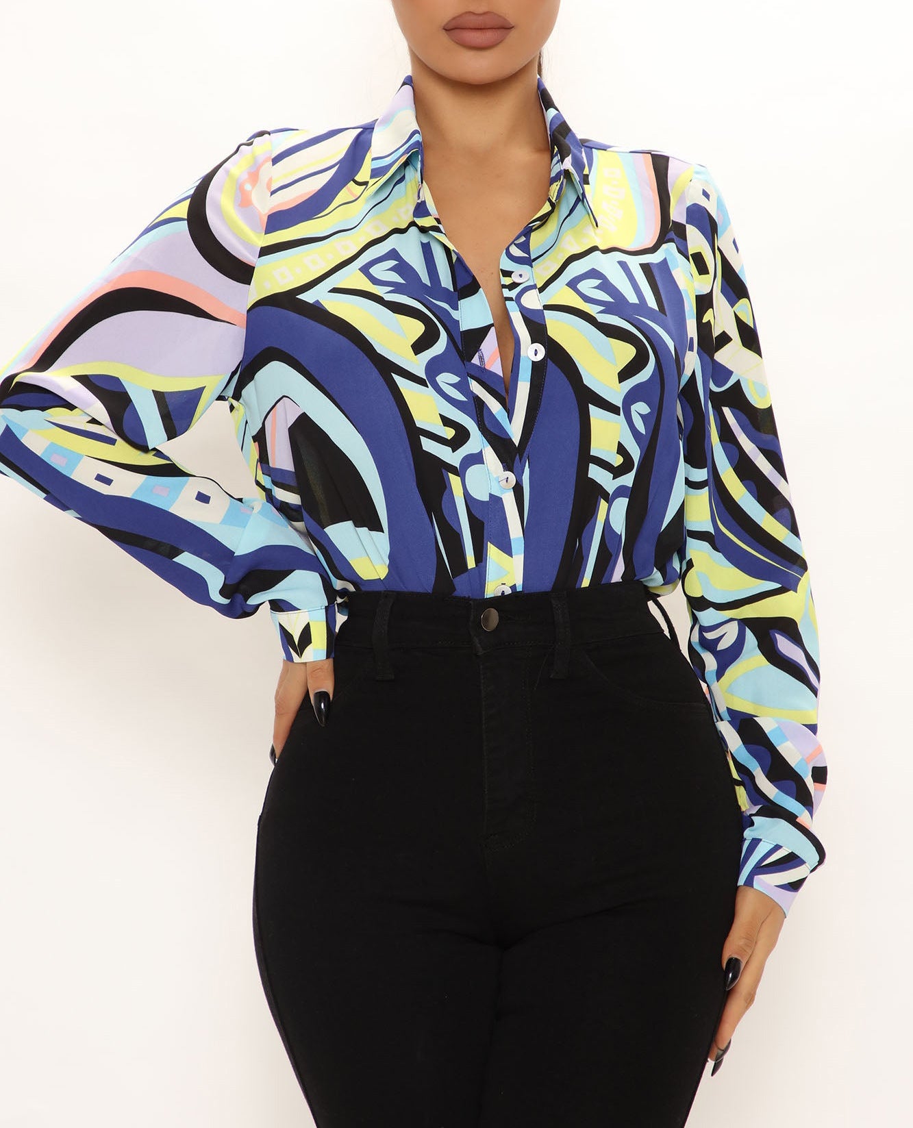 Women's Fashion Casual Long Sleeve Shirt Top