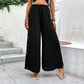 Pantalon large taille haute tendance pour femme
