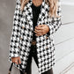 Long Sleeve Suit Collar Double Row Button Woolen Coat