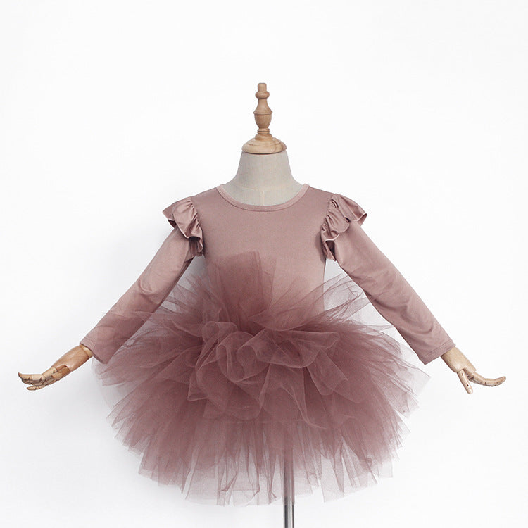 Children's Ballet Practice Clothes Mesh Skirt