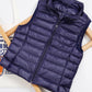 Lightweight down jacket women's Vest Short Size Large