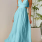 Chiffon Floral Backless Cross-Strap Dress