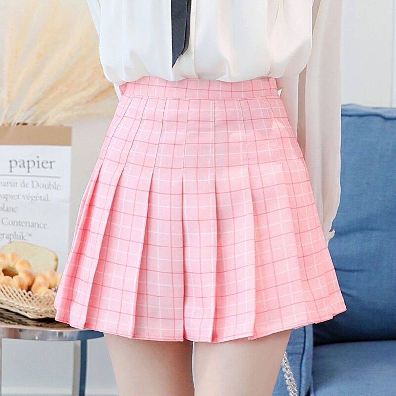 Plaid Pleated Skirt Skirt Jk Uniform Skirt Women's College Style