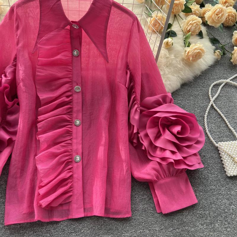 Niche Set Stitching Loose Cool Western Style Shirt Female