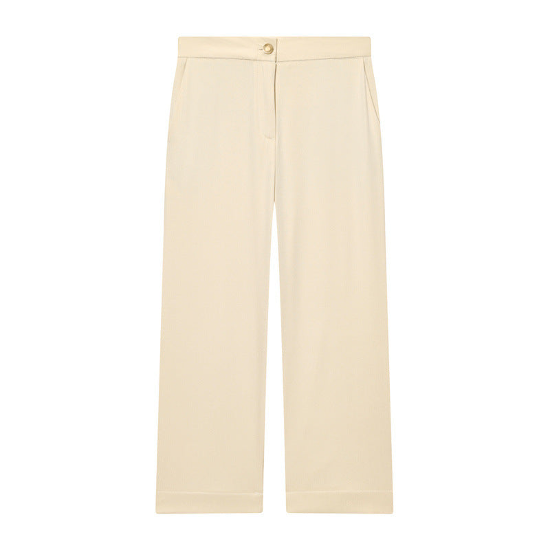 Fashion Short Lapel Vest Wide-leg Pants