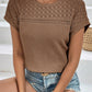 Women's Hollow Breathable All-match Short-sleeved T-shirt