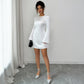 Women's European And American Backless Long-sleeved Dress