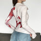 Women's Breasted Lapel Irregular Printed Shirt