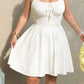 Plus-size Womens Summer White Slip Dress