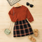 Ensemble jupe et pull tendance pour fille