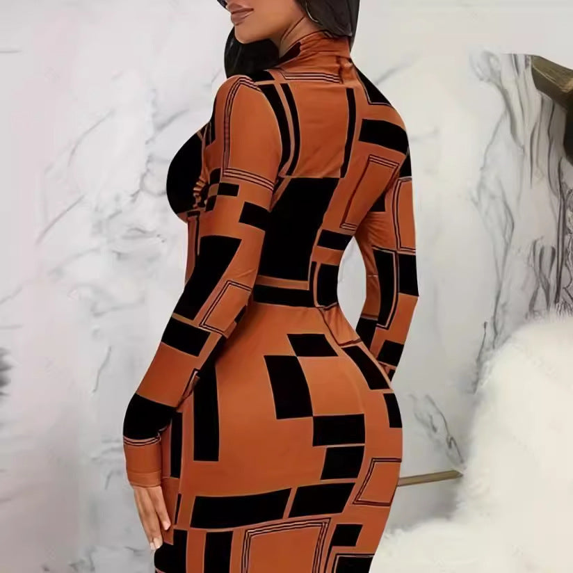 Robe fourreau imprimée Directional Fashion