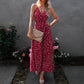 Style V Neck Polka Dot Dress