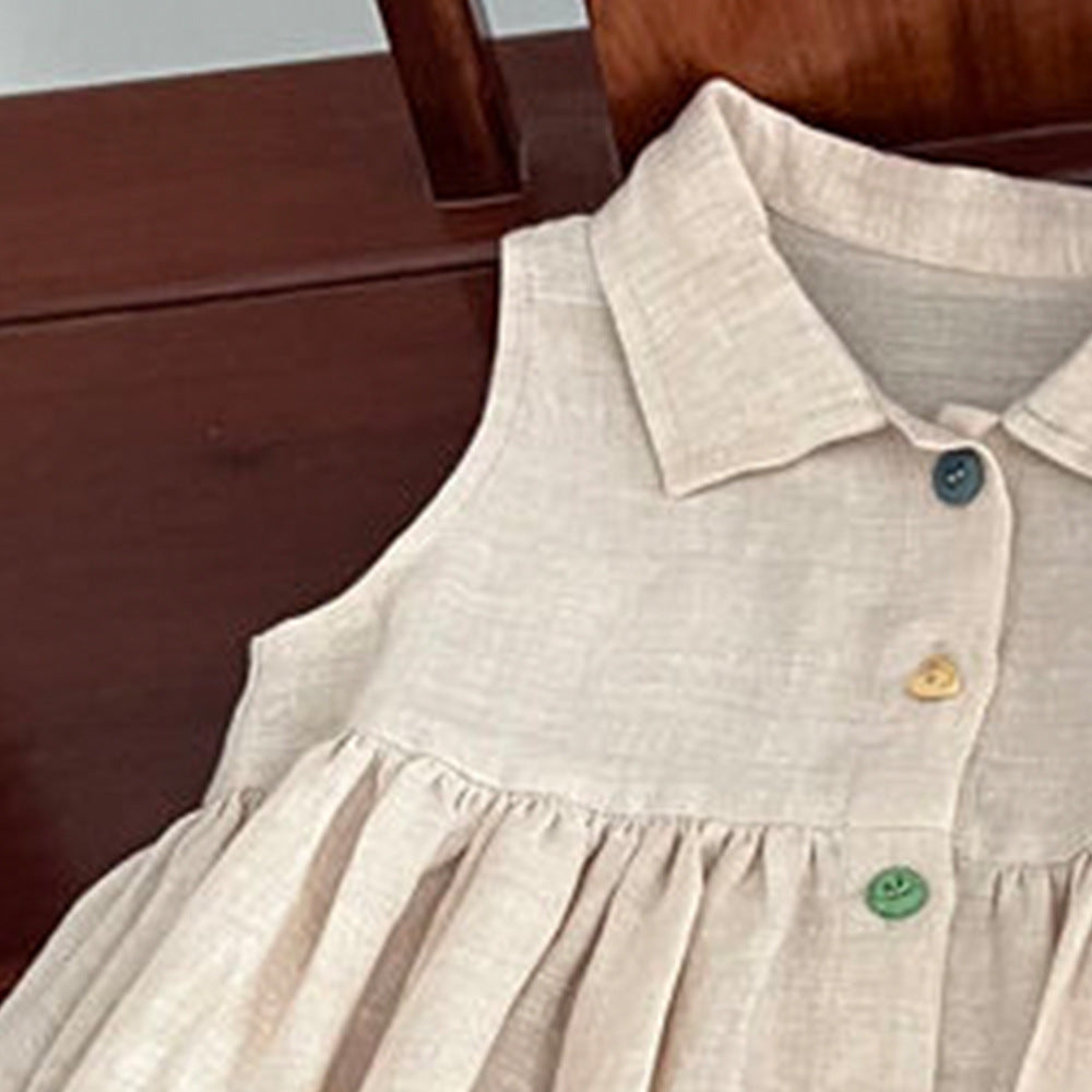 Robe respirante sans manches pour filles