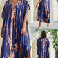 Rayon Tie-dyed Beach Long Dress Sun Protection Shirt