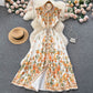 Women's Short-sleeved Chiffon Printed Dress
