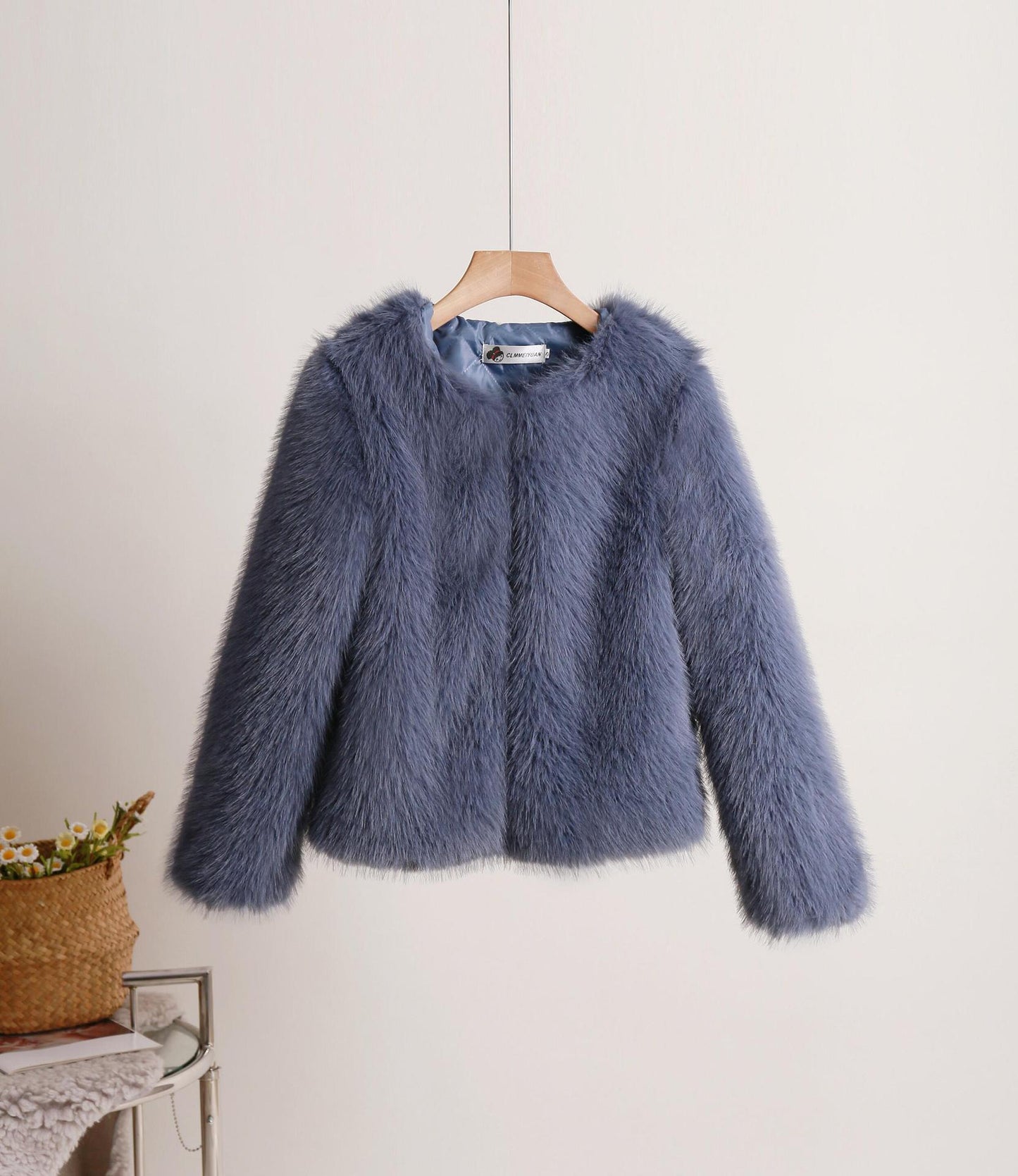 Manteau court uni pour femme, automne et hiver