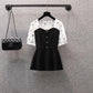 Splicing Plus Size Women's Fashion Simple Fake Two Pieces