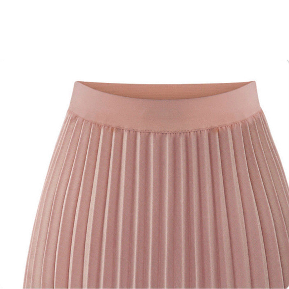 Jupe mi-longue en mousseline pour femme