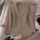 Small-sized Retro Suit Jacket Slim-fit Fashion Women's Casual Design Top Suit Jacket Set