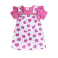 Vêtements pour enfants, combinaison tendance pour bébé, manches à volants, imprimé