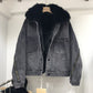 Manteau ample en jean pour femme