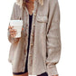 Women's Patchwork Irregular Shirt Jacket