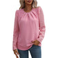 Chiffon Sheer Long Sleeve Temperament Shirt