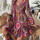 Fashion Printed Long Sleeve Dress Elegant Women