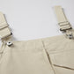 Nine points Korean apricot overalls