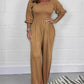 Women's Comfortable Elastic Waist Jumpsuit