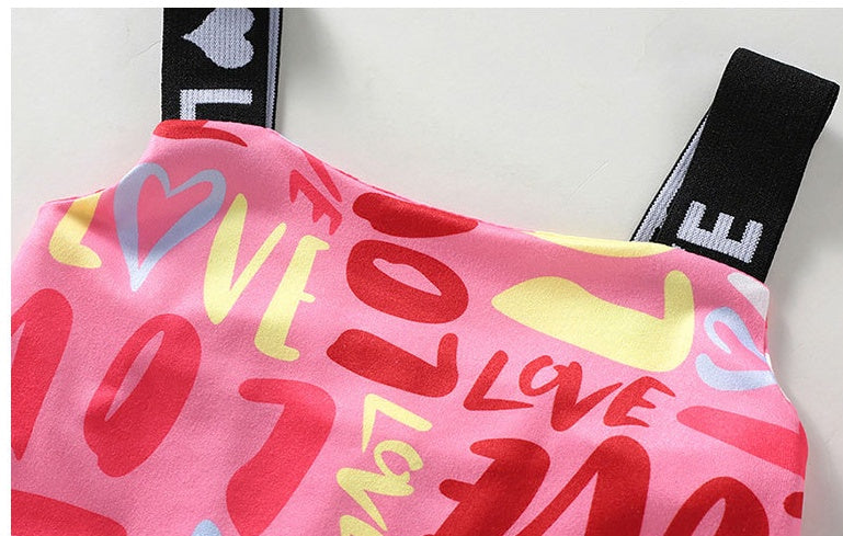 Hatless Cartoon Skirt Set Leggings Spring