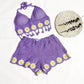 Vacation Style Woven Cutout Sling Slimming Shorts Suit