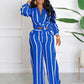 Women's Striped Shirt Long Sleeve Loose