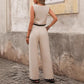 Casual Women's Elegant Holiday Lace Trousers Suit