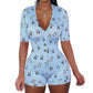V-neck skinny jumpsuit