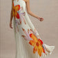 Off-the-shoulder Loose-fit Intricately Pleated Maxi Dress For Women