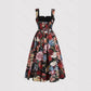 Women's Fashionable Slim-Fit Printed Strap Dress