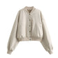 Cross-border Foreign Trade Women's Autumn Short Pilot Fashion Jacket Coat