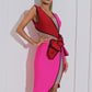 Women's Clothing Slim Fit Patchwork Casual Irregular Dress