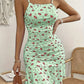 Floral Slip Dress French Style Women's