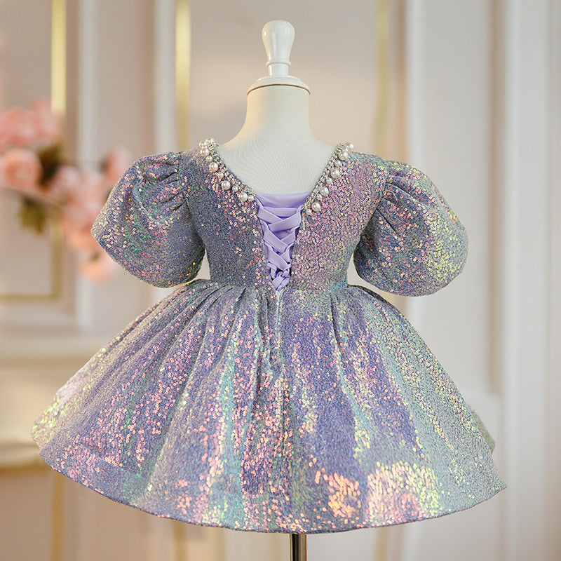 Children's Princess Dress Host Piano Performance