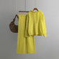 Draping Wide-leg Trousers Twist Two-piece Suit Fashion